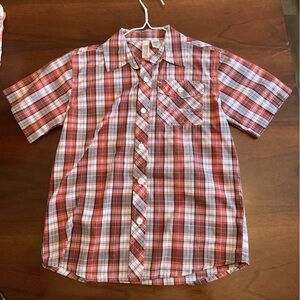 Route 66 Red and White Plaid Shirt
